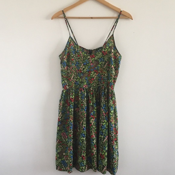 Topshop Dresses & Skirts - TopShop 100% Silk Sundress w/Botanical Print - S 6